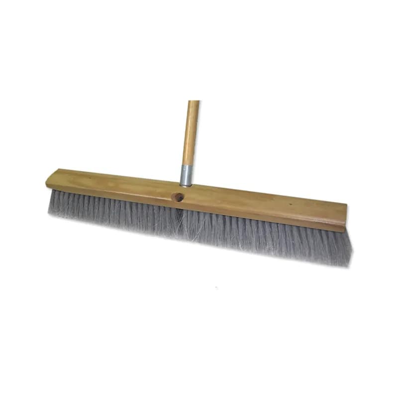 Push Broom 18 IN Gray Flagged 1/Each