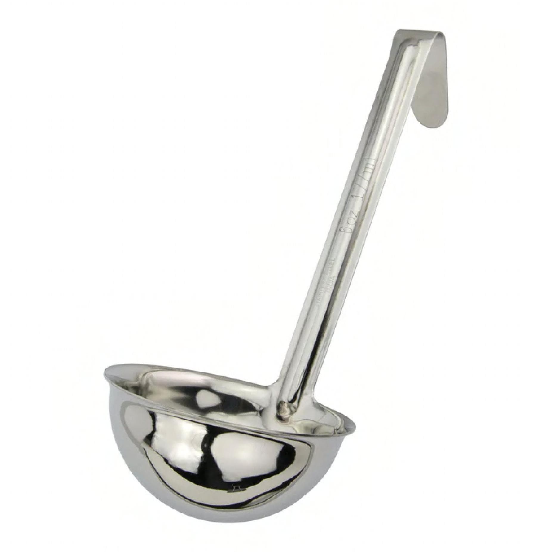 Ladle 6 OZ Stainless Steel 1-Piece With 6 IN Handle Heavy Duty Dishwasher Safe 1/Each