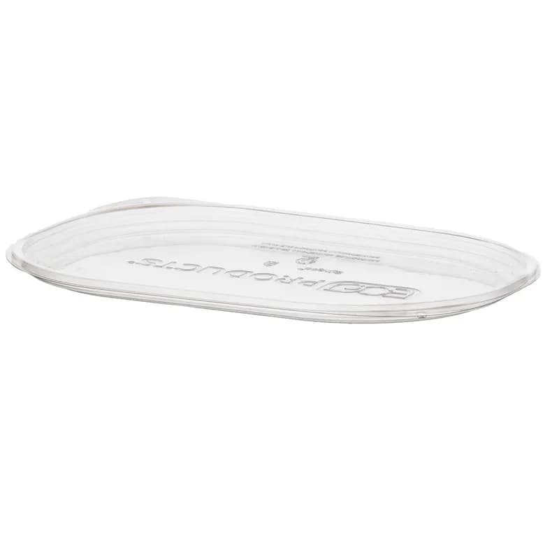 Lid Flat PLA Clear Rectangle For 24-32 OZ Deli Container 400/Case