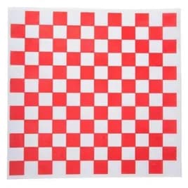 Sandwich Wrap Sheet 12X12 IN Paper Red Check Grease Resistant 5000/Case