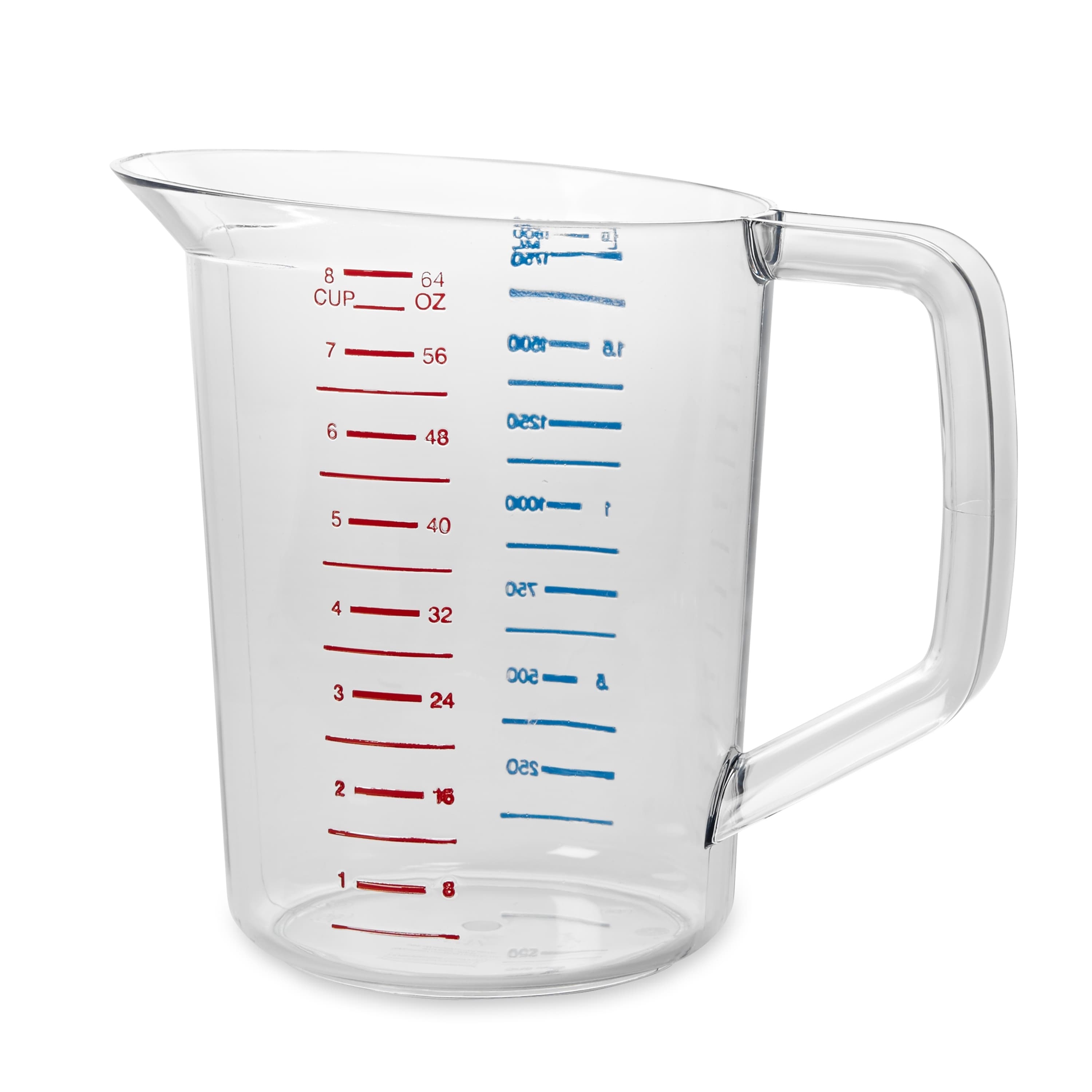 Bouncer® Measuring Cup 2 QT PC Clear Food Safe 6/Case