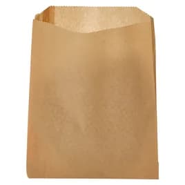 Food Bag 6.5X1X8 IN Paper Natural Kraft Grease Resistant 2000/Case