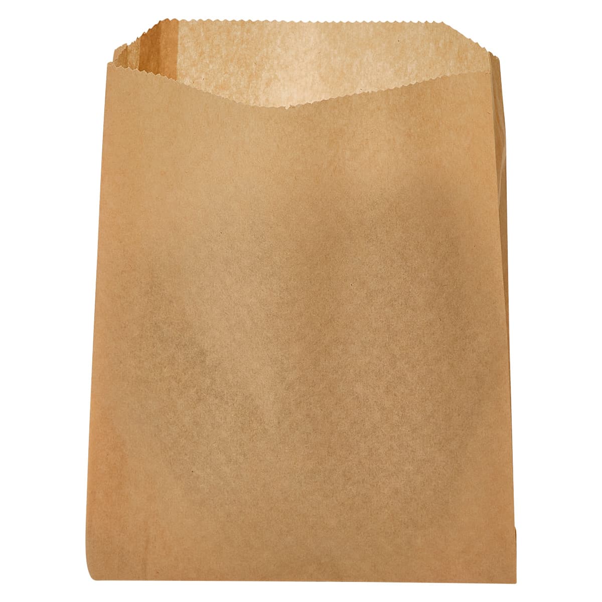 Food Bag 6.5X1X8 IN Paper Natural Kraft Grease Resistant 2000/Case