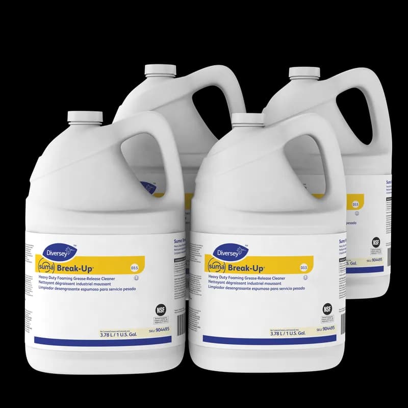 Suma® Break-Up® Degreaser 1 GAL Multi Surface Heavy Duty Neutral Liquid Concentrate Foam Kosher 4/Case