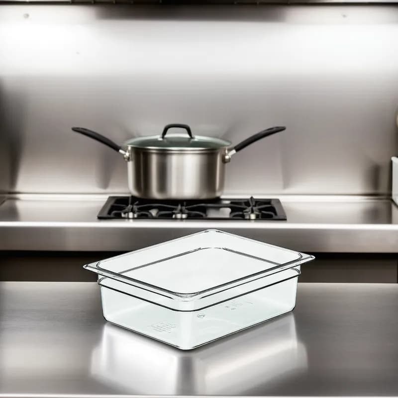 Camwear® Food Pan 4 IN 6.3 QT Clear PC 1/Each