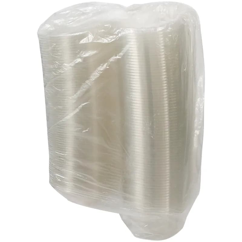 Deli Container Hinged With Flat Lid 32 OZ RPET Clear Rectangle 280/Case