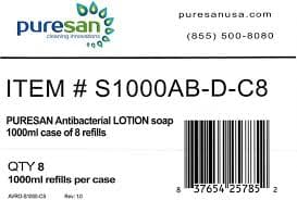 Hand Soap Liquid 1 L Antibacterial 8/Case