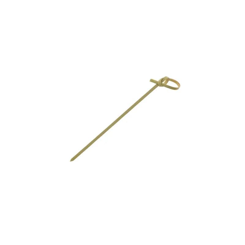 Food Knot Pick 4.5 IN Bamboo 100 Count/Pack 10 Packs/Case 1000 Count/Case
