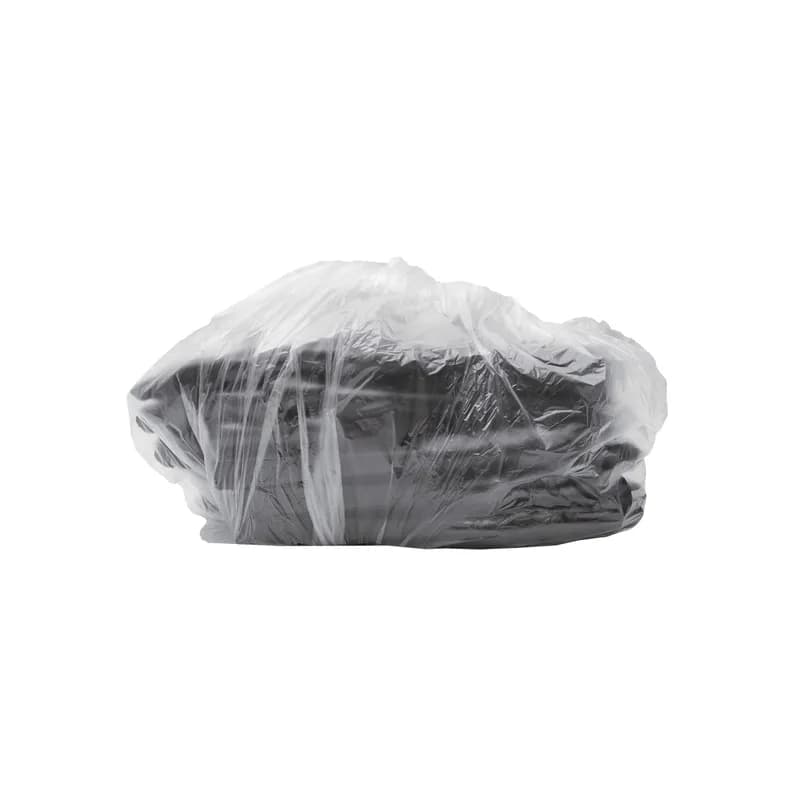 Tongs 9 IN PP Black Individually Wrapped Scalloped 72/Case