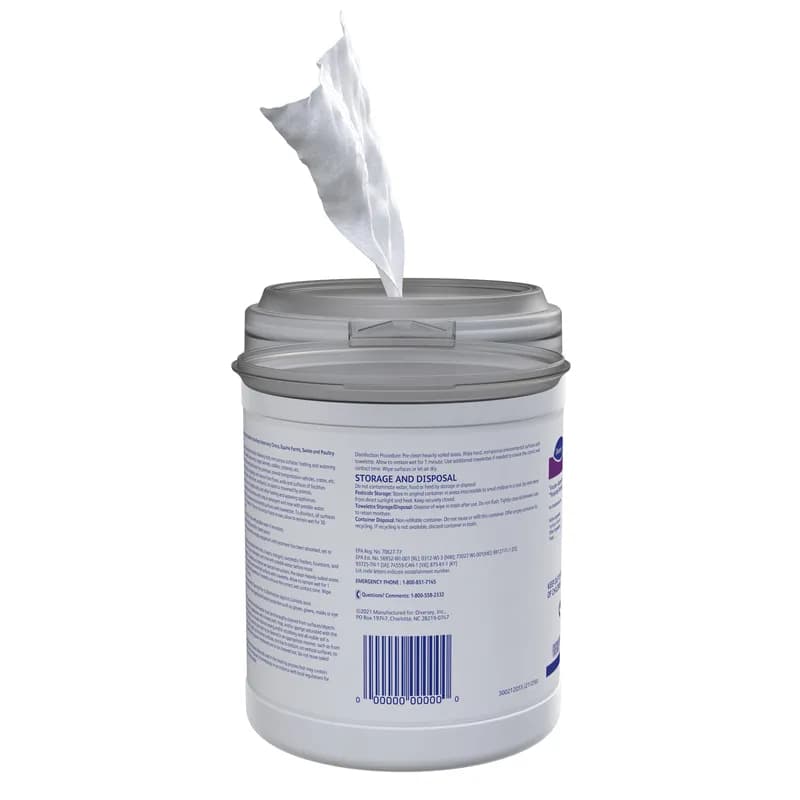 Oxivir® 1 One-Step Disinfectant Multi Surface Wipe Accelerated Hydrogen Peroxide (AHP®) 160 Count/Pack 12 Packs/Case