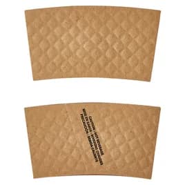 Victoria Bay Cup Sleeve 92MM Paper Kraft For 12-20 OZ 100 Count/Pack 12 Packs/Case 1200 Count/Case