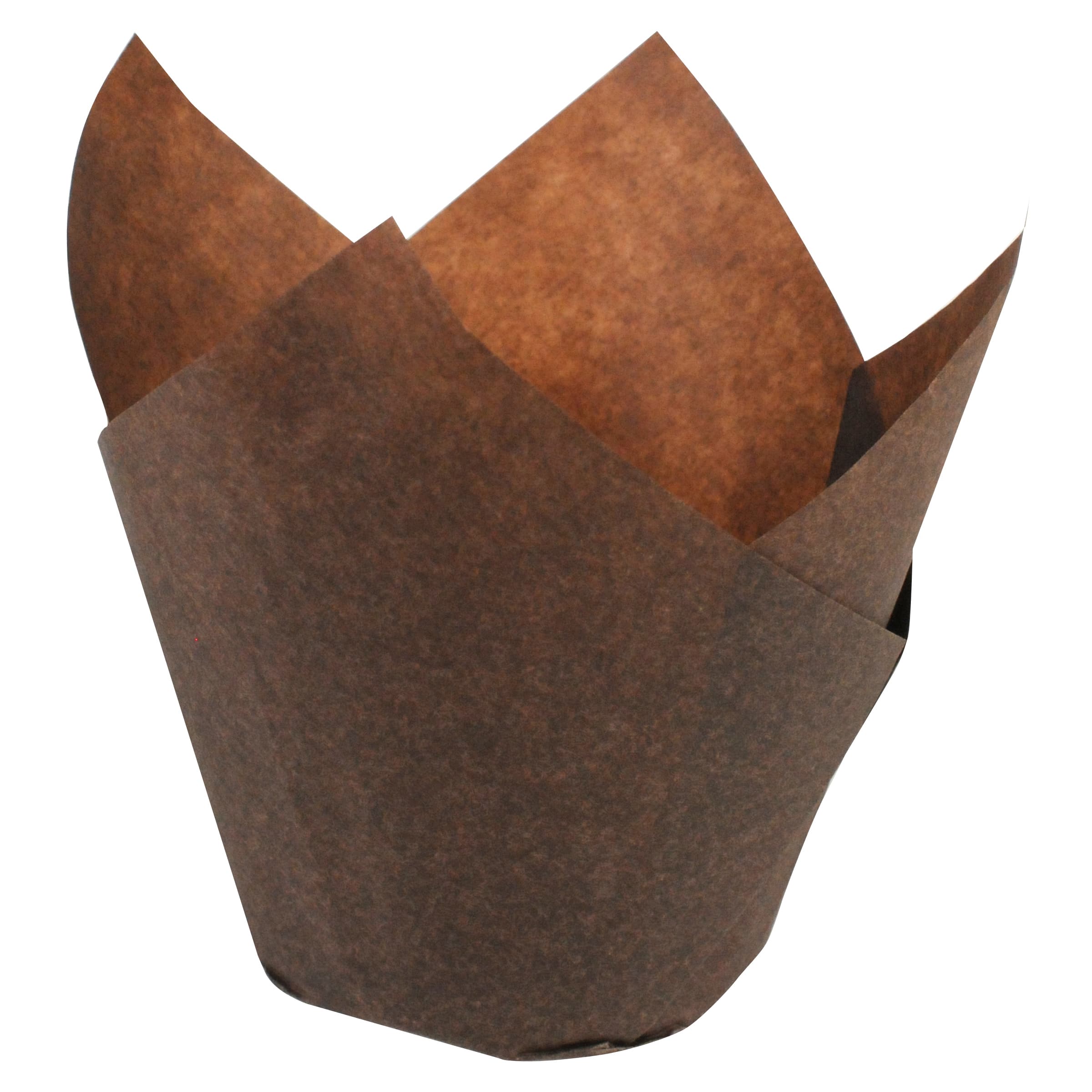 Chocolate Baking Cup Small (SM) 2X3.5X2 IN Paper Petal & Tulip Greaseproof 250 Count/Pack 4 Packs/Case 1000 Count/Case