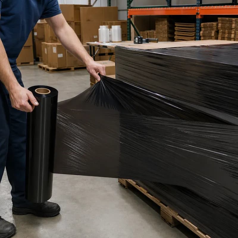 Film 40IN X100FT 0.006MIL Black 1/Roll
