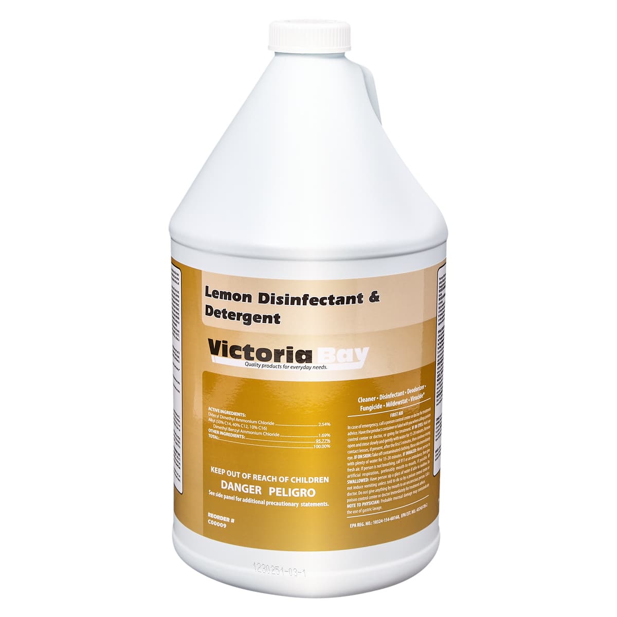 Victoria Bay Lemon Detergent & Disinfectant 1 GAL 4/Case