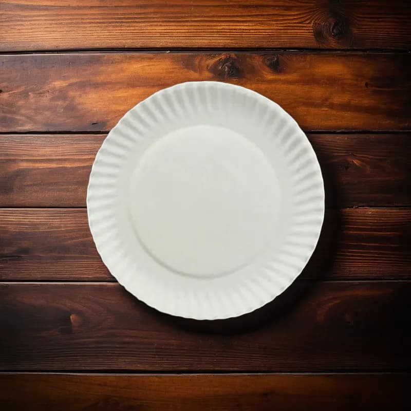 Plate 6 IN Paper White Round 1000/Case