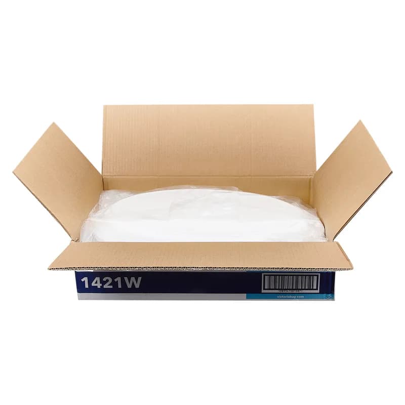 Victoria Bay Serving Tray 14X21 IN PS White Oval 20/Case