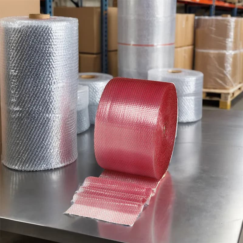 BubbleWrap® Bubble Cushioning 12IN X500FT Pink Plastic 4/Bundle