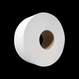 Ultra Toilet Paper & Tissue Roll 1PLY White Jumbo Jr (JRT) 9IN Roll 12 Rolls/Case