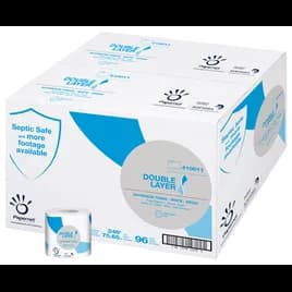 Heavenly Choice Toilet Paper & Tissue Roll 3.5IN X248FT 1PLY White 4.33IN Roll 1.61IN Core Diameter 96 Rolls/Case