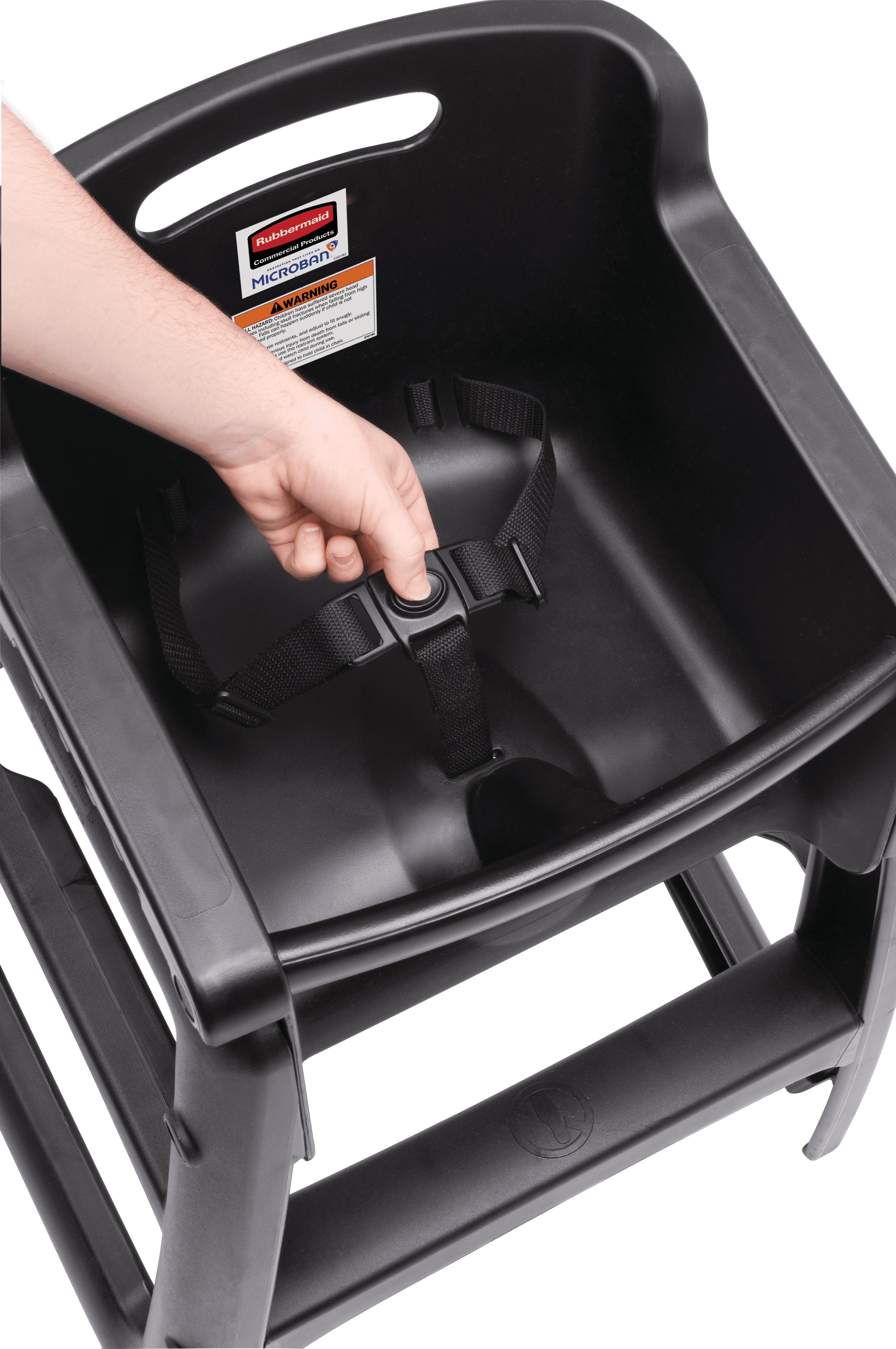 Sturdy Chair™ High Chair Y 23.50X23.38X29.75 IN Black PP Wheels 1/Each