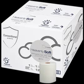 Heavenly Soft Roll Paper Towel 8IN 600 FT White Standard Roll 12 Rolls/Case