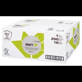 Folded Paper Towel 1PLY Natural Multifold 250 Sheets/Pack 16 Packs/Case 4000 Sheets/Case