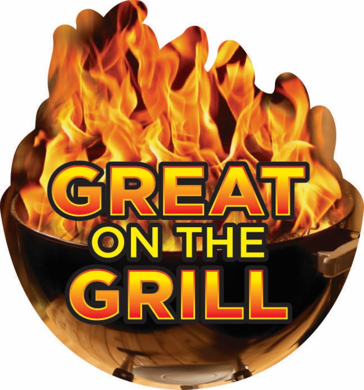 Grill Meat Label 2.03X2.18 IN 4 Color Process UV 500 Count/Roll 12 Rolls/Case 6000 Count/Case