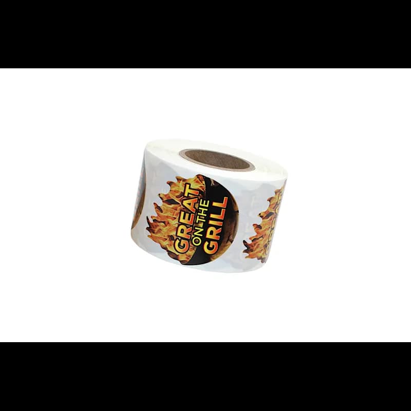Grill Meat Label 2.03X2.18 IN 4 Color Process UV 500 Count/Roll 12 Rolls/Case 6000 Count/Case