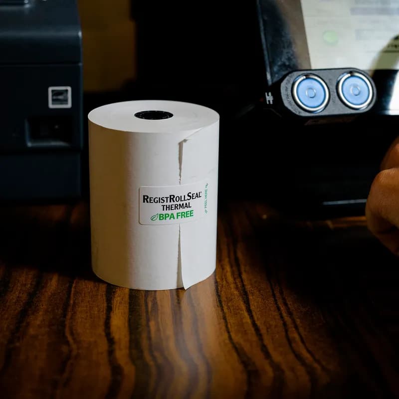 Register Tape Roll 3.13IN X230FT 1PLY White Thermal 50/Case