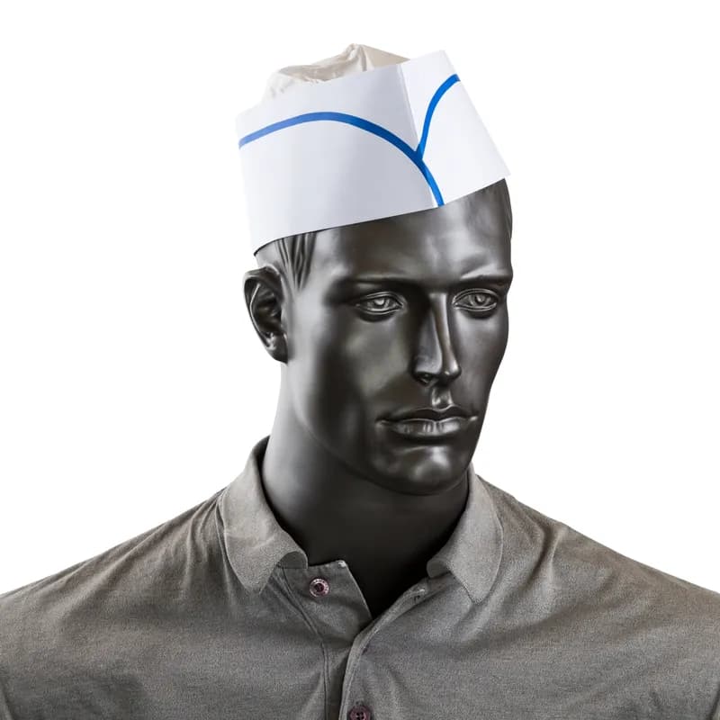 Overseas Cap (Side Cap) White Paper 1000/Case