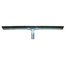Floor Squeegee Heavy Duty Rubber Steel Black Straight With 24IN Head 1/Each