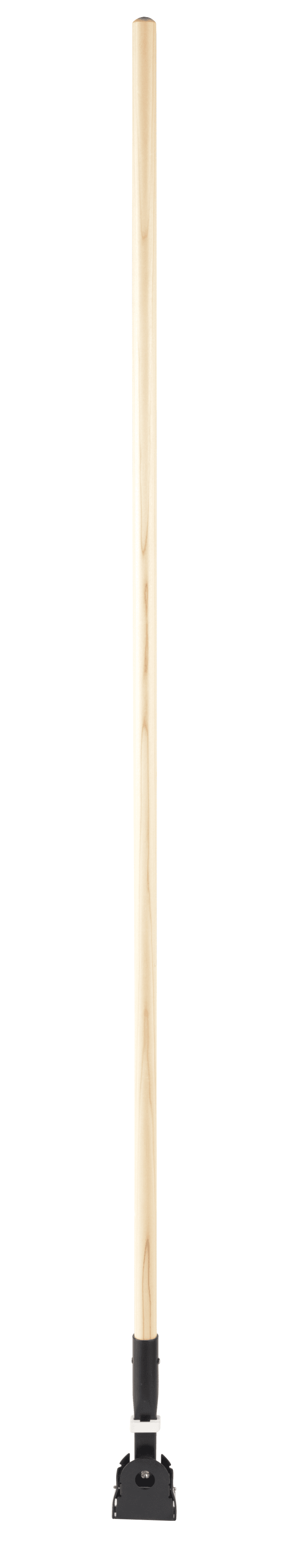 Mop Handle 60IN Natural Black Wood Snap-On Swivel 1/Each