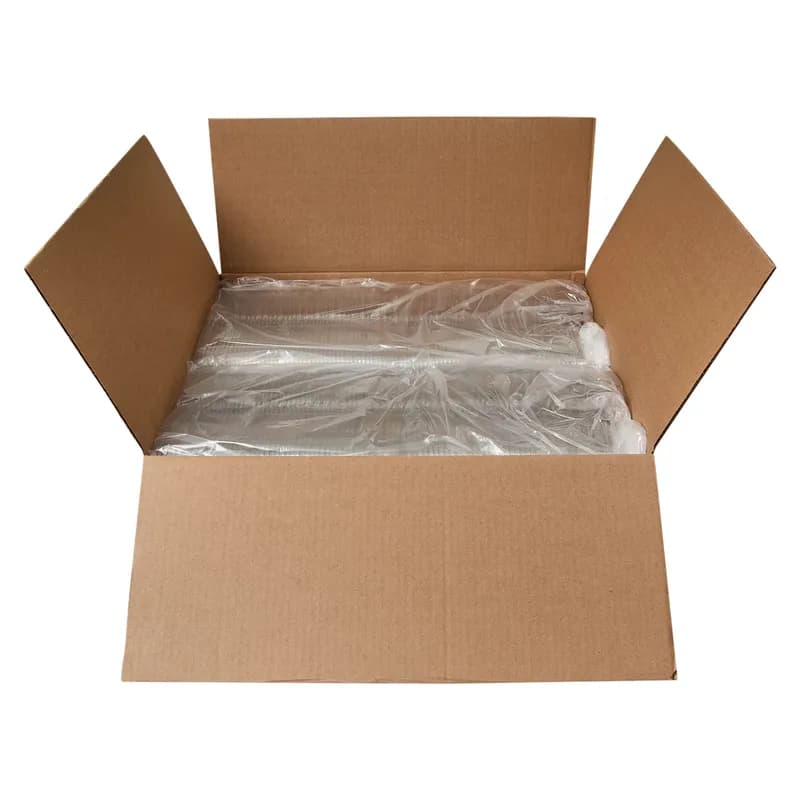 CrisPak Pro-Lok Deli Container Hinged With Flat Lid 8 OZ PET Clear Rectangle Tamper-Evident 400/Case