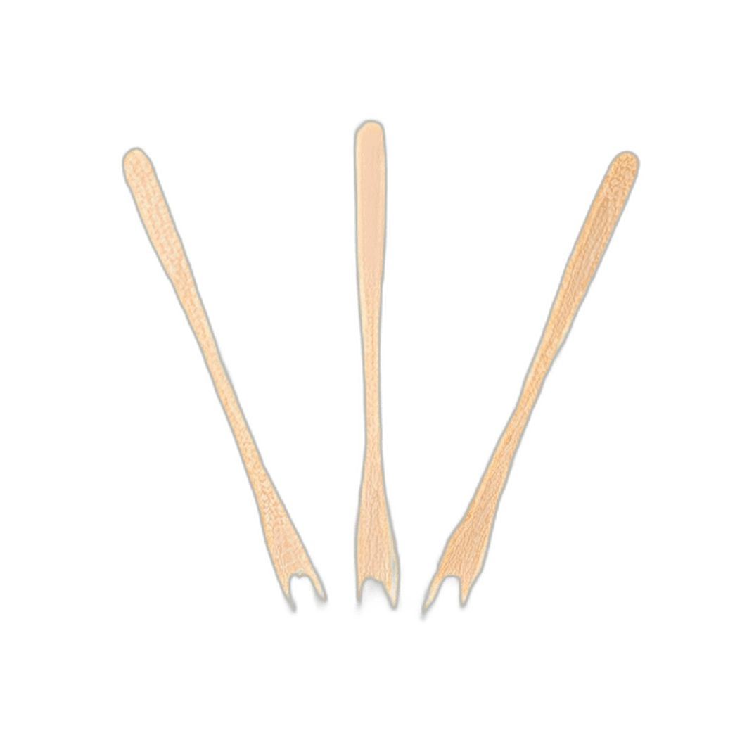 Cocktail Tasting Fork 5.5 IN Wood Kraft 8000/Case