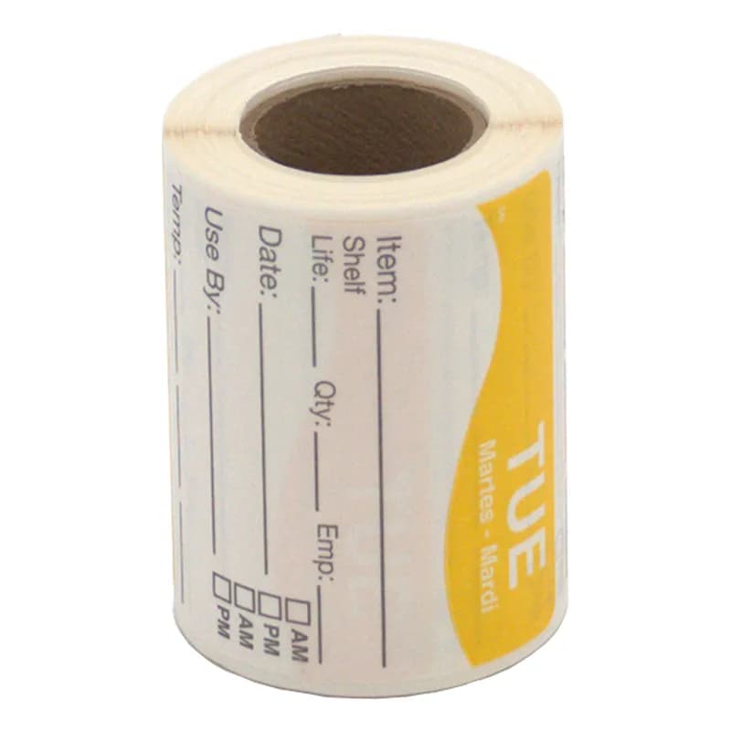 Tuesday Label 2.5X2.5 IN 125/Roll