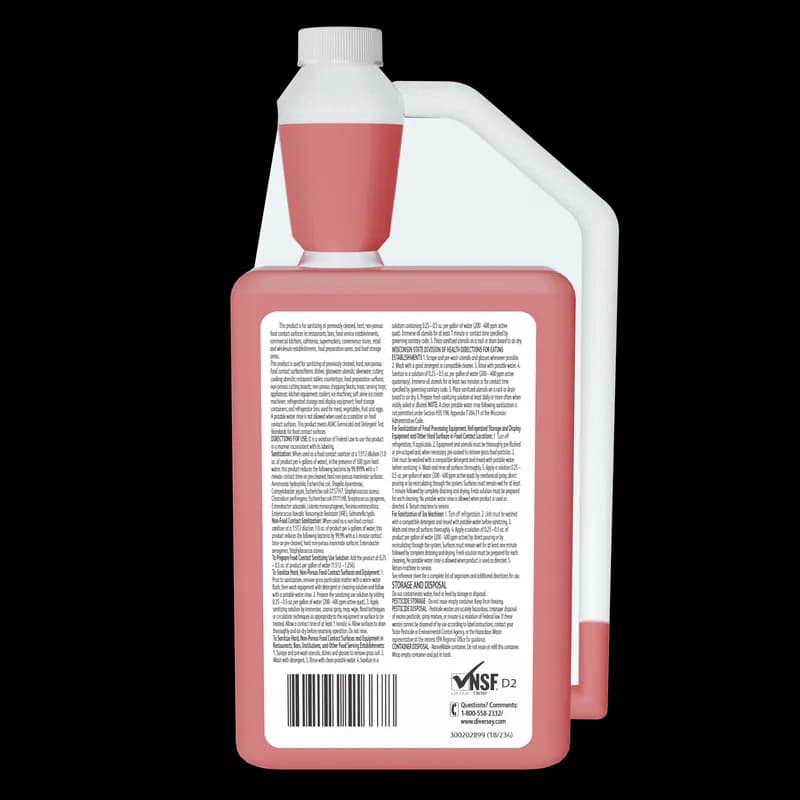 J-512 Sanitizer 32 FLOZ Multi Surface Liquid Concentrate Quat Kosher 6/Case
