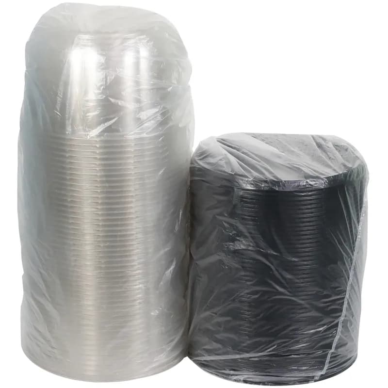 Cake Container & Lid Combo With Dome Lid 10.25X5.75 IN PET Clear Black 100/Case