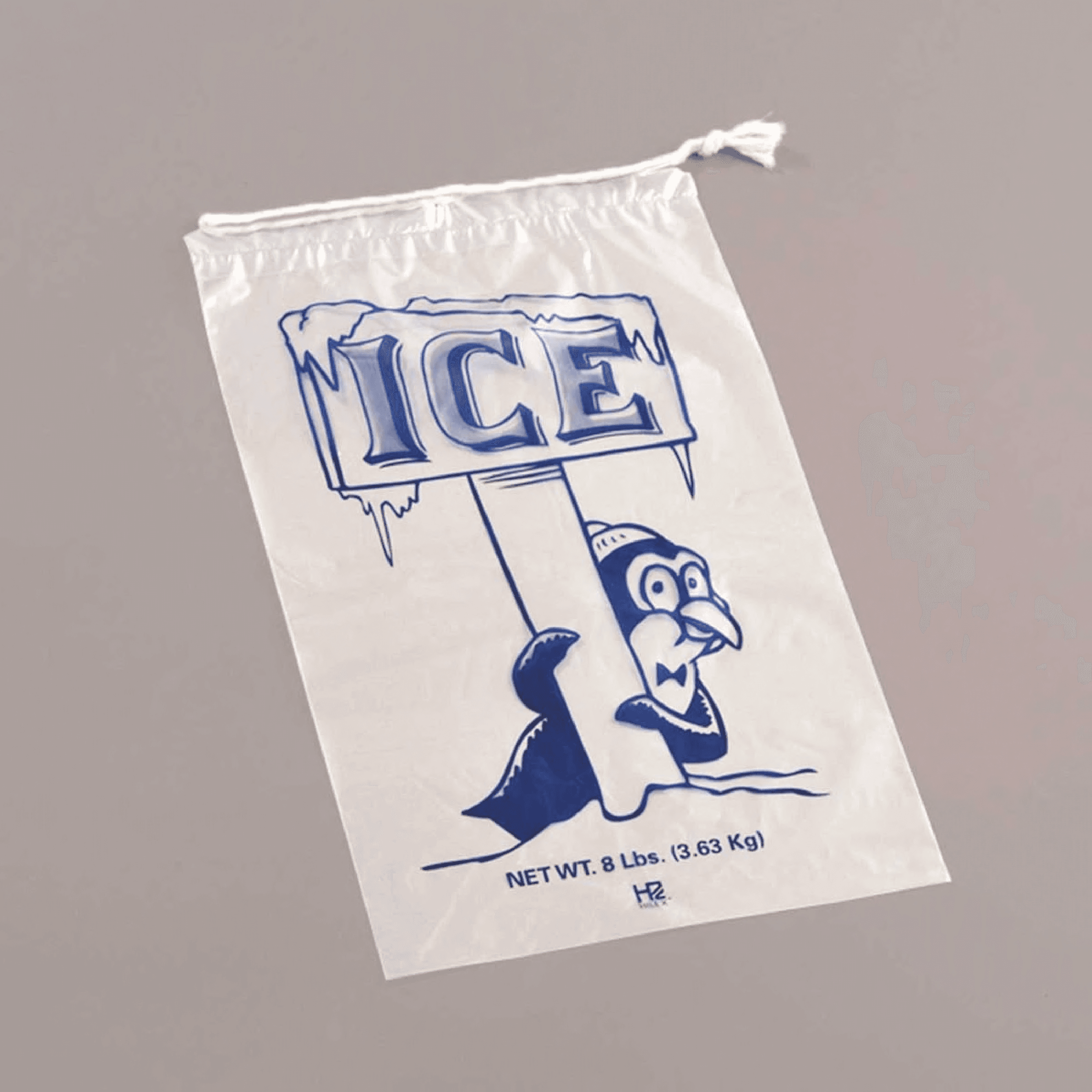 Hilex® Ice Bag 11X18 IN 8 LB Plastic With Drawstring Closure 500/Case