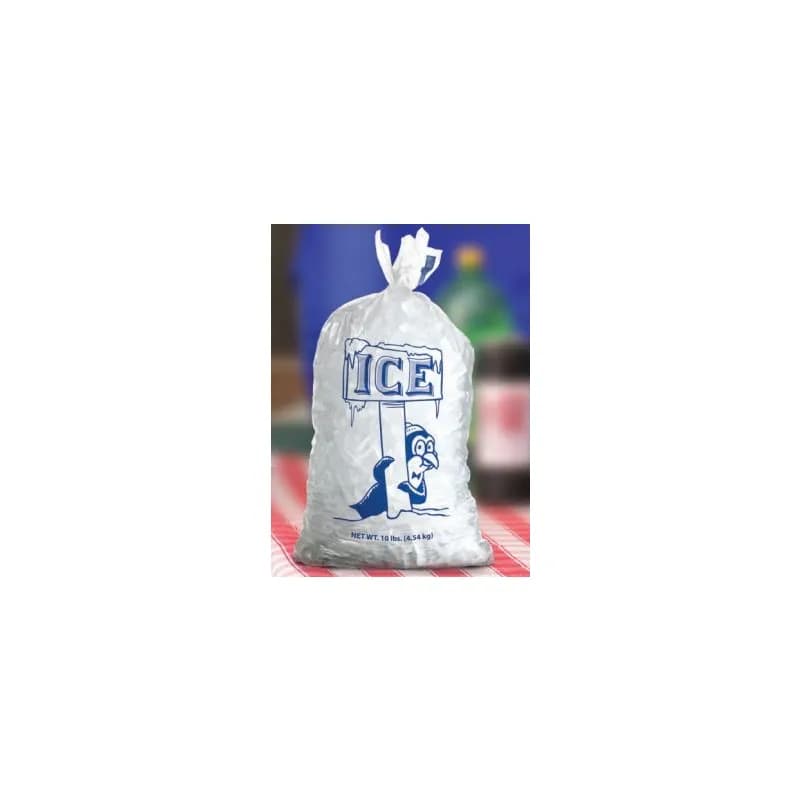 Hilex® Ice Bag 11X18 IN 8 LB Plastic With Drawstring Closure 500/Case