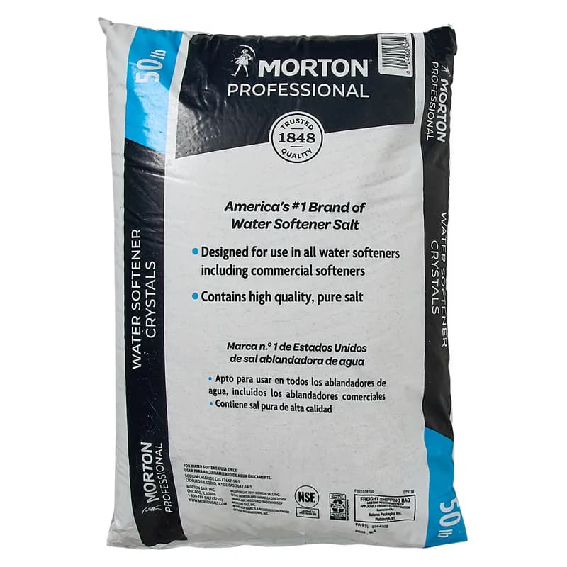 Water Softening Salt 50 LB Crystalline Compound 1/Bag