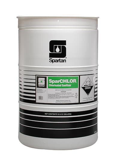 SparCHLOR® Food Service Sanitizer 55 GAL Alkaline Chlorinated 1/Drum