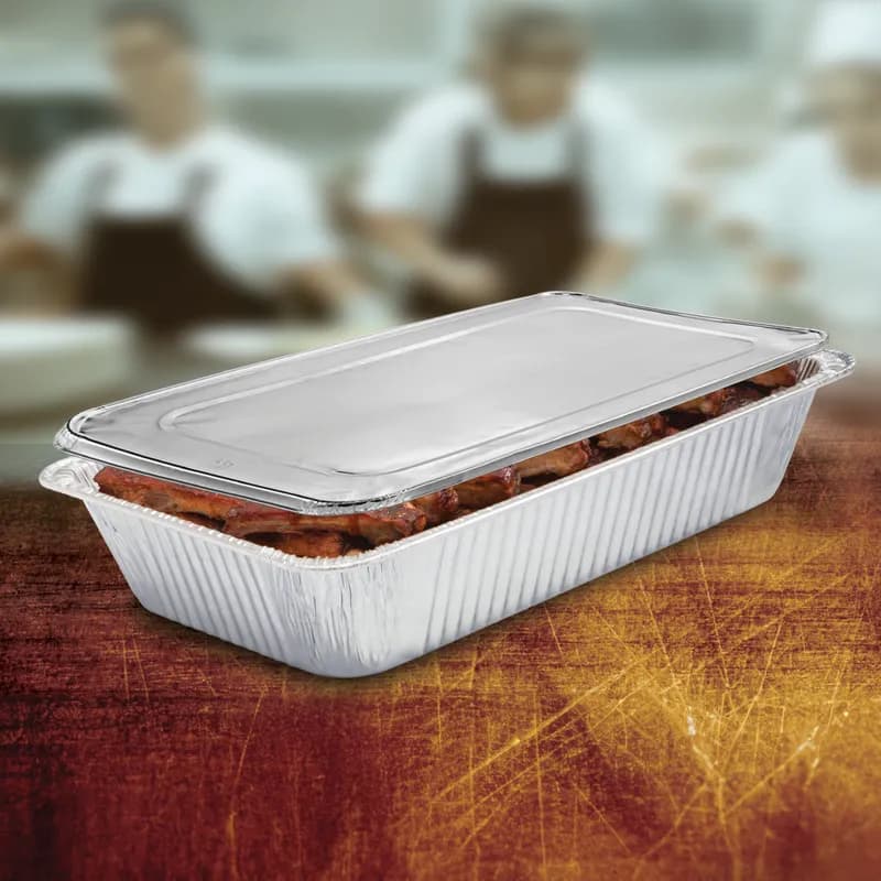 Lid Full Size 20.813X12.875 IN Aluminum Silver White Oblong For Steam Table Pan 50/Case