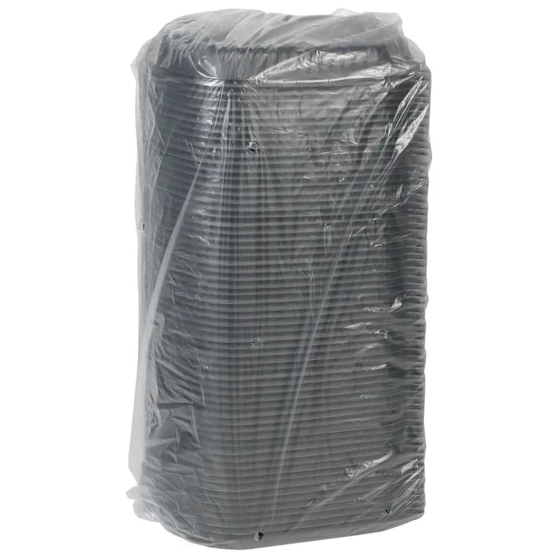 Take-Out Container Base 8.125X6.5X1 IN MFPP Black Rectangle Microwave Safe Soak-Proof 250/Case