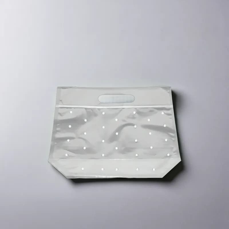 Produce Bag 11X10 IN Plastic With Zip Seal Closure With Handle Vented 250/Case