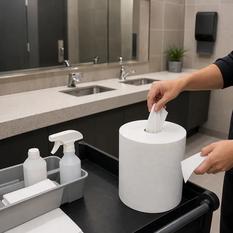 von Drehle Preserve® Roll Paper Towel 14X7.6 IN 1000 FT 1PLY White Centerpull 8.4IN Roll 857 Sheets/Roll 6 Rolls/Case