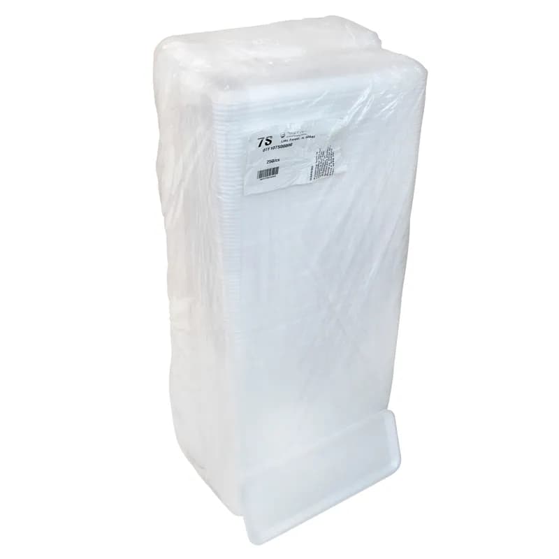 7S Supermarket Tray 14.625X5.625X0.67 IN Polystyrene Foam White Rectangle 250/Case