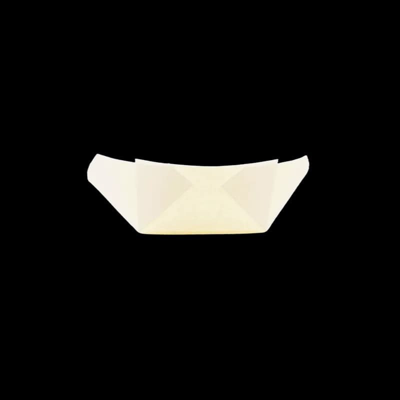 Food Tray 2.5 LB Paper White Rectangle 500/Case