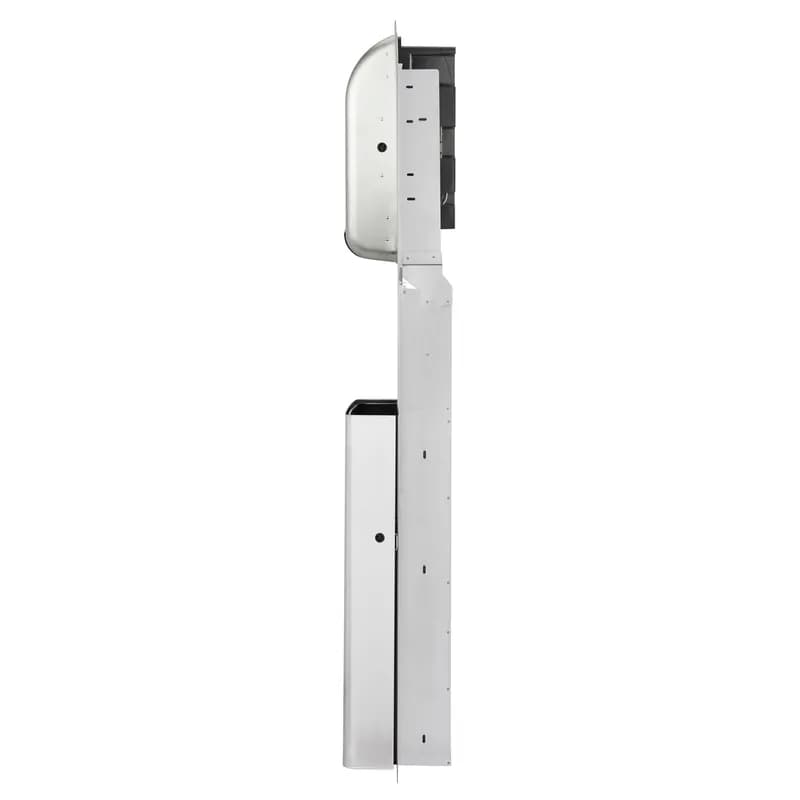 Georgia-Pacific Pro® Trash Can Silver Stainless Steel Recessed 1/Each