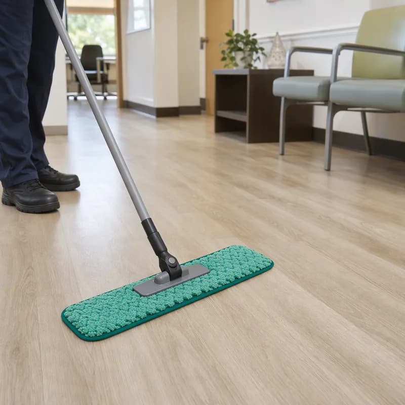 Hygen™ Dust Mop Dry Mop 18 IN Green Microfiber 1/Each