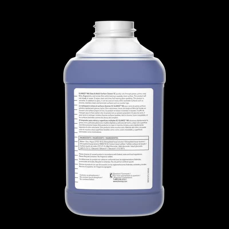 Glance® NA Odorless Window & Glass Cleaner 2.5 L Multi Surface Liquid Concentrate Non-Ammoniated Kosher For J-Fill® 2/Case